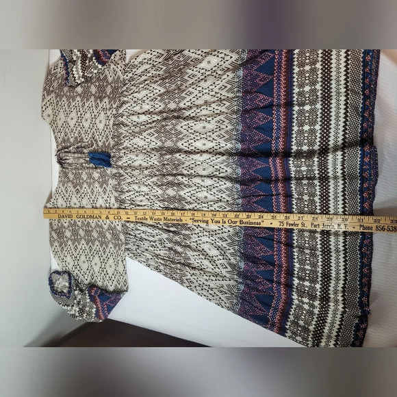 Umgee Boho Southwest Tunic Top sz S - Picture 6 of 8